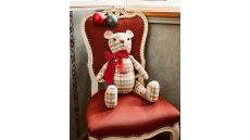 Strih Burda 5760 - Medvedík, vianočný stromček, vankúš a adventný veniec