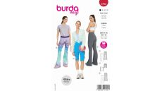 Strih Burda 5762 - Funkčné nohavice, športové nohavice, legíny
