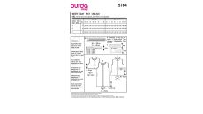Strih Burda 5764 - Vesta s vysokým golierom, prešívaná vesta, plyšová vesta