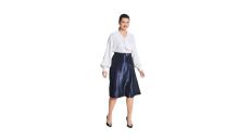 Strih Burda 5766 - Zavinovacie sukne, midi sukne, flanelová sukňa, taftová sukňa