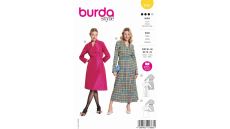 Strih Burda 5767 - Zavinovacie šaty, košeľové šaty, taftové šaty