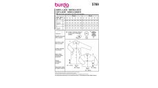 Strih Burda 5769 - Dlhý kabát, trenčkot, krátky kabát
