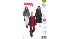 Strih Burda 5770 - Sako, plyšový kabátik, krátky kabát