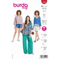 Strih Burda 5776 - Tunika, voľná blúzka