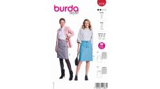 Strih Burda 5779 - Rovná sukňa, sukňa s gumou v páse