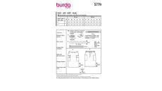Strih Burda 5779 - Rovná sukňa, sukňa s gumou v páse