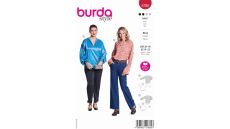 Strih Burda 5780 - Blúzka, hodvábna blúzka