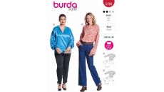 Strih Burda 5780 - Blúzka, hodvábna blúzka