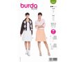 Strih Burda 5781 - Sukne so skladmi, klasická tenisová sukňa, sukne s gombíkmi