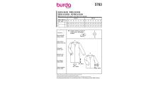 Strih Burda 5783 - Blúzkové šaty, hodvábne šaty, blúzka