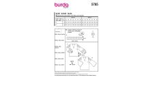 Strih Burda 5785 - Blúzka so skládkami