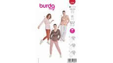 Strih Burda 5786 - Tričko s gumou v páse