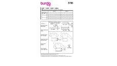 Strih Burda 5786 - Tričko s gumou v páse