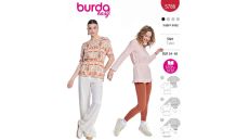 Strih Burda 5786 - Tričko s gumou v páse