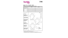 Strih Burda 5790 - Zavinovací rolák, mikina s rolákom