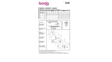 Strih Burda 5791 - Pánska mikina so stojačikom, fleecová mikina