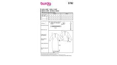Strih Burda 5792 - Šaty so stojačikom, džersejové šaty na zips, košele na zips