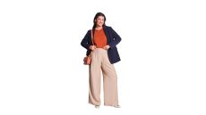 Strih Burda 5793 - Top bez rukávov, tunika, voľné nohavice so skladmi