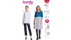 Strih Burda 5795 - Voľné šaty s naberanou sukňou, tunika