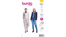 Strih Burda 5799 - Sako, prepínacia bunda, prešívaná bunda