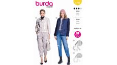 Strih Burda 5799 - Sako, prepínacia bunda, prešívaná bunda