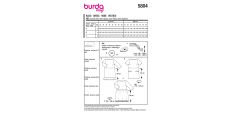 Strih Burda 5804 - Rovné šaty s lodičkovým výstrihom, retro šaty 60. roky