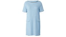 Strih Burda 5804 - Rovné šaty s lodičkovým výstrihom, retro šaty 60. roky