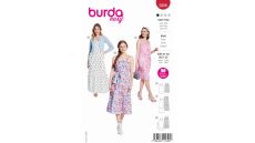 Strih Burda 5806 - Šaty na ramienka babydoll
