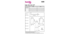 Strih Burda 5806 - Šaty na ramienka babydoll