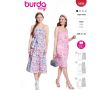 Strih Burda 5806 - Šaty na ramienka babydoll