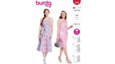 Strih Burda 5806 - Šaty na ramienka babydoll