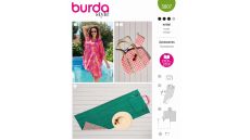 Strih Burda 5807 - Plážové pončo, skladacia podložka, plážová taška, taštička