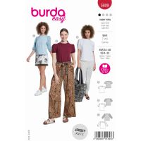 Strih Burda 5809 - Tričko s balónovými rukávmi