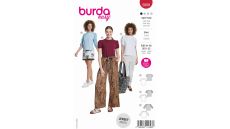Strih Burda 5809 - Tričko s balónovými rukávmi