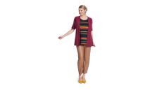 Strih Burda 5818 - Tričkové šaty, tričko, kardigan, kabátik, twin-set