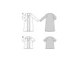 Strih Burda 5818 - Tričkové šaty, tričko, kardigan, kabátik, twin-set