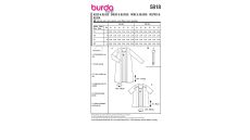 Strih Burda 5818 - Tričkové šaty, tričko, kardigan, kabátik, twin-set