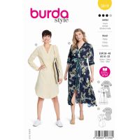 Strih Burda 5819 - Zavinovacie šaty