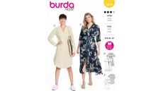Strih Burda 5819 - Zavinovacie šaty