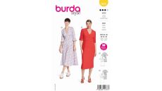Strih Burda 5820 - Puzdrové šaty, šaty s volánikmi, boho šaty