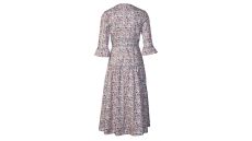 Strih Burda 5820 - Puzdrové šaty, šaty s volánikmi, boho šaty