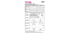 Strih Burda 5820 - Puzdrové šaty, šaty s volánikmi, boho šaty