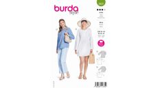 Strih Burda 5822 - Tunikové šaty s gombíkmi, tunika