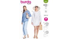 Strih Burda 5822 - Tunikové šaty s gombíkmi, tunika