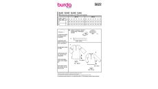 Strih Burda 5822 - Tunikové šaty s gombíkmi, tunika
