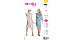 Strih Burda 5826 - Košeľové šaty, zavinovacie košeľové šaty
