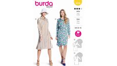 Strih Burda 5826 - Košeľové šaty, zavinovacie košeľové šaty
