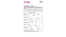 Strih Burda 5826 - Košeľové šaty, zavinovacie košeľové šaty