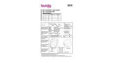 Strih Burda 5834 - Hniezdočko, látkový organizér, podložka, deka pre bábätká