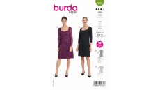 Strih Burda 5835 - Elegantné šaty, krajkové šaty